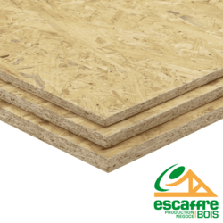 Panneau - OSB 3 - ép. 12 mm  (60) - panneau de 2.80 x 1.196 ml